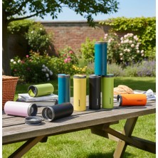 Meli Collection 400 ml Uzun Termos Bardak Renkli Paslanmaz Çelik Kaydırmaz Taban