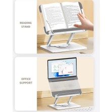 Ayarlanabilir Tablet ve Kitap Okuma Standı - 360° Döner Tasarım