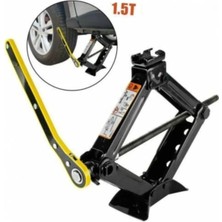 Özgürce Dayanıklı 1,5 Ton Cırcırlı Kriko ve 4'lü Bijon Anahtarı Seti