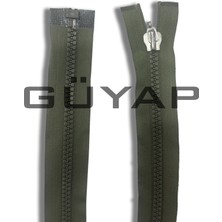 Güyap Yapı Tekstil Kemik Mont Fermuarı [ Haki - 70 cm - T/8 ( Iri Dişli ) - 10 Adet ]