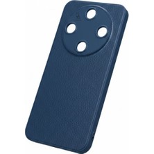 Coolacs Honor Magic 8 Lite Uyumlu Deri Dokulu Yumuşak Silikon Telefon Kılıfı Kapak