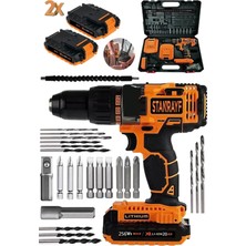 Özgürce Çelik Şanzımanlı Çift Akülü Vidalama Matkapı 20 Ah Güçlü ve Dayanıklı