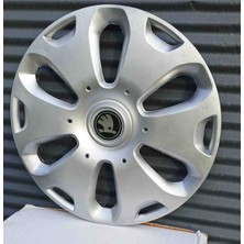 Yk Skoda Fabia / Favorit / Rapid Uyumlu 14 Inç Jant Kapağı 4'lü Takım Amblem Hediyeli