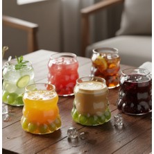 Meli Collection 6 Kişilik Kulpsuz Kabarcıklı Kahve Yanı Bardak 90 ml