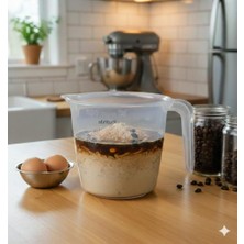 abnturk 500 ml Şeffaf Ölçü Kabı Dereceli Ölçek