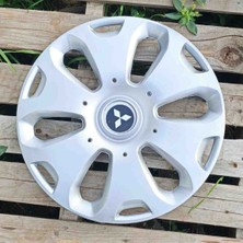 Yk 14 Inç Mitsubishi Araçlarla Uyumlu Jant Kapağı 4'lü Takım Amblem Hediyeli