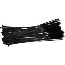 Shuivan Shuıvan Cırt Kelepçe 30CM Kablo Bağı 300X3,6MM Uv 100'LÜ Paket - Siyah