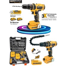 Özgürce 24W Çift Li-Ion Metal Şanzıman Darbeli 27 Parçalı Süper Set