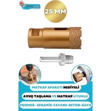 Özgürce 25MM Granit Mermer Seramik Fayans Beton Taş Delme Panç M14 Uyumlu