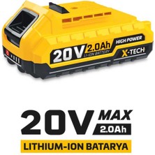 Özgürce 20V 2A Yedek Akü Batarya, Güç ve Güvenilirlik