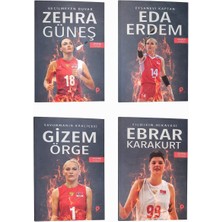 Peta Kitap Zehra Güneş – Eda Erdem – Gizem Örge – Ebrar Karakurt 4 Kitap Set | Filenin Sultanları Biyografi Serisi | Poster Hediyeli