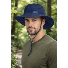 Reva Fileli Safari Şapka Erkek – Geniş Kenarlı Outdoor Güneş Koruyucu Kamp & Balıkçı Şapkası