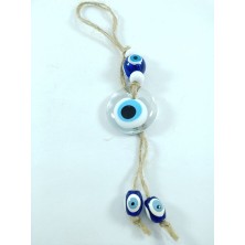 Ennea Art Saydam Nazar Boncuğu Araba Dikiz Ayna Süsü El Yapımı Cam Hediyelik Eşya