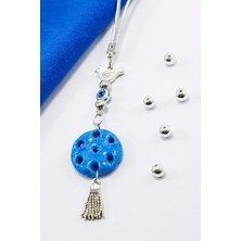 Biuti El Yapımı Nazar Boncuklu Kuşlu Süryani Nazarı Araba Dikiz Ayna Süsü, Yeni Araba Hediyesi