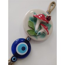 Ennea Art Seramik Nazarlık El Yapımı Duvar Dekoru