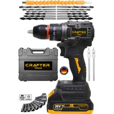 Özgürce 36V 5AH Akülü Darbeli Matkap, Çelik Mandren, Kömürsüz Motor