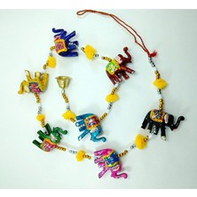 Ennea Art Yedili Fil Nazar Boncuğu Duvar Dekoru El Yapımı Dekoratif Hediyelik Eşya