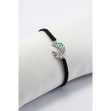 Biuti Metal Nazar Boncuklu Ay Yıldız Ayarlanabilir Asansörlü Bileklik