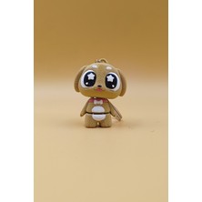 Rodopiva Yıldız Göz Şirin Köpek Anahtarlık - Hareketli Anahtarlık Çanta Süsü Charm