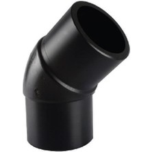 Ennalbur Tega HDPE Spigot Açık Dirsek 125 mm 45 Derece