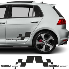 Skoda Kamiq Için Özel Yeni Uyumlu Aksesuar Yan Sport 28*13