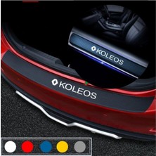 Renault Koleos Için Özel Uyumlu Aksesuar, Oto Bagaj ve Kapı Eşiği Özel Sticker, Seti Karbon