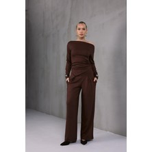 ME & ME Kahverengi Premium Alt Üst Takım