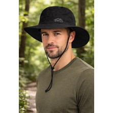 Reva Fileli Safari Şapka Erkek – Geniş Kenarlı Outdoor Güneş Koruyucu Kamp & Balıkçı Şapkası