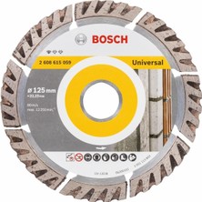 Bosch 125 mm Çok Amaçlı Elmas Kesme Diski, Dayanıklı ve Güçlü Performans