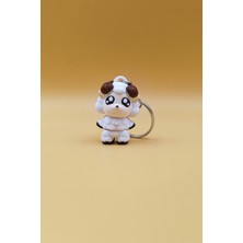 Rodopiva Yıldız Göz Koyun Anahtarlık - Hareketli Anahtarlık Çanta Süsü Charm