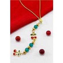 Biuti Cam Boncuklu Salkım Kiraz Araba Dikiz Ayna Süsü, Yeni Araba Hediyesi