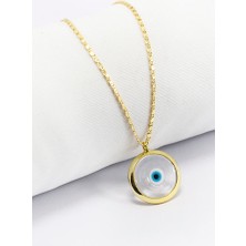 Biuti Şeffaf El Yapımı Nazar Boncuğu Bijuteri Kolye, Hediyelik Kolye