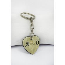 Biuti Kalpli Ahşap Kişiselleştirilebilir Anahtarlık, Kişiye Özel Hediyelik Anahtarlık