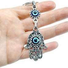 Biuti Nazar Boncuğu Hamse / Fatma Ana Eli Anahtarlık / Araba Dikiz Ayna Süsü Hediyelik Aksesuar