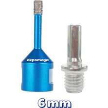 Özgürce 6 mm Granit ve Mermer Seramik Delme Panç Seti M14 Aparatlı