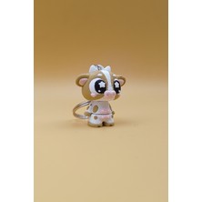 Rodopiva Yıldız Göz Inek Anahtarlık - Hareketli Anahtarlık Çanta Süsü Charm