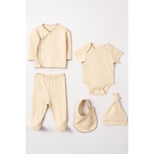 Liaboo Organik Pamuk 5 Parça Zıbınlı Hastane Çıkışı