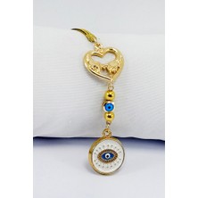 Biuti Kalpli El Ele Tutuşan Şevgili Mineli Göz Figürü Araba Dikiz Ayna Süsü, Yeni Araba Hediyesi