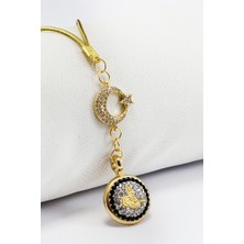 Biuti Parlak Taşlı Ay Yıldızlı Osmanlı Tuğrası Figürlü Araba Dikiz Ayna Süsü