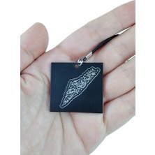 Biuti Siyah Metal Çift Taraflı Filistin Bayrağıi Araba Dikiz Ayna Süsü, Yeni Araba Hediyesi