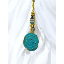 Biuti Mavi Balıklı Girdap Araba Dikiz Ayna Süsü, Yeni Araba Hediyesi