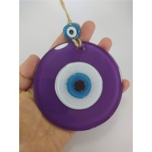 Ennea Art Opak Mornazar Boncuğu 10 cm El Yapımı Cam Duvar Dekoru Hediyelik Eşya