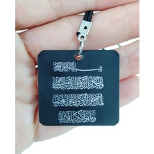 Biuti Siyah Metal Çift Taraflı Ayetel Kürsi Nazar Ayeti Araba Dikiz Ayna Süsü, Yeni Araba Hediyesi