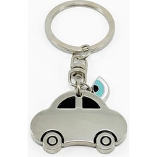 Biuti Çelik Araba Anahtarlık Nazar Boncuklu / Hediyelik Anahtarlık