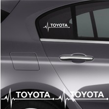 Toyota Hi-Ace Için Özel Yeni Uyumlu Aksesuar Oto Ritim Özel Yeni Sticker 2 Adet 20*9 cm
