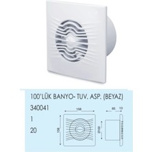 Özgürce 100'LÜ Aspiratör Seti, Pratik ve Kullanışlı Mutfak Aksesuarı