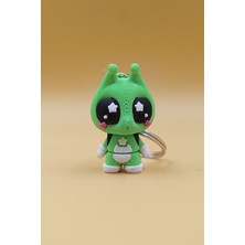 Rodopiva Yıldız Göz Uzaylı Anahtarlık - Hareketli Anahtarlık Çanta Süsü Charm