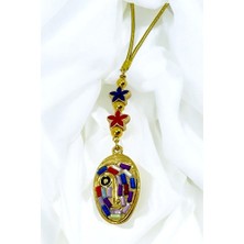 Biuti Lotus Çiçeği Renkli Yüz Figürü Araba Dikiz Ayna Süsü, Yeni Araba Hediyesi