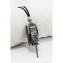 Biuti Siyah Eskitmeli Renk Metal Tank Figürlü Dikiz Ayna Süsü, Hediyelik Yeni Araba Hediyesi