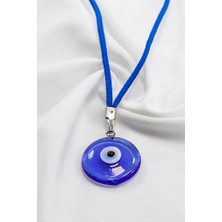 Biuti El Yapımı Yassı Cam Nazar Boncuğu Araba Dikiz Ayna Süsü, Yeni Araba Hediyesi